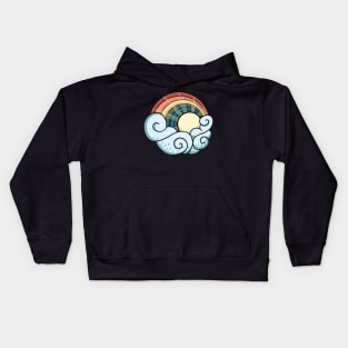 Sunshine and rainbows Kids Hoodie